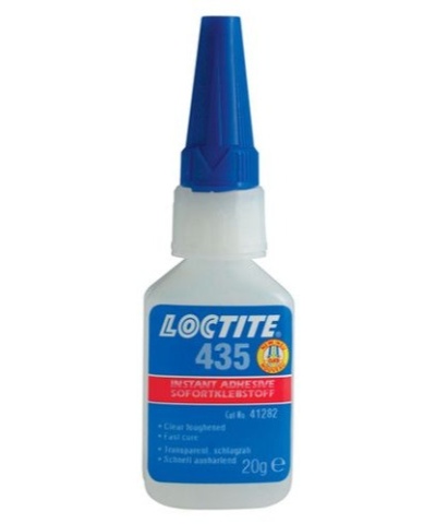 Loctite 435 Клей повышенной прочности химо-водостойкий, прозрачный.